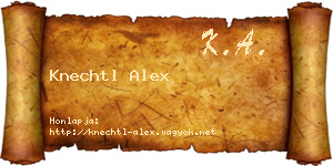 Knechtl Alex névjegykártya